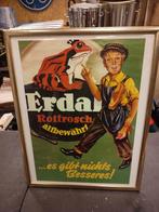 Erdal poster in lijst €20,-, Ophalen, Gebruikt, Reclamebord