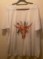 Ibiza Boho t-shirt, Wit, Maat 42/44 (L), Ophalen of Verzenden, Zo goed als nieuw