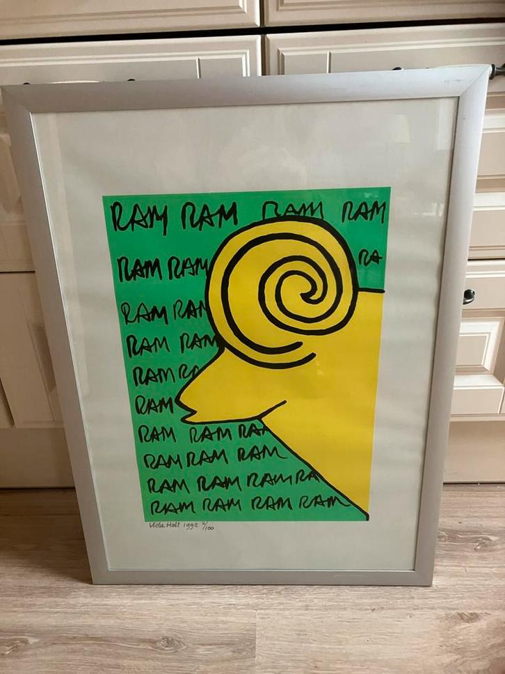 Viola Holt Zeefdruk Ram - Horoscoop Serie, Antiek en Kunst, Kunst | Litho's en Zeefdrukken, Ophalen