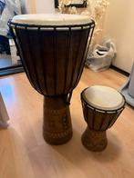 2 Djembe's - Afrikaanse Trommels, Ophalen of Verzenden, Gebruikt, Overige merken