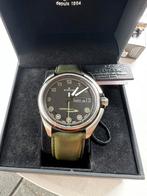 Edox Chronorally S nieuw in Box, Overige merken, Leer, Staal, Polshorloge