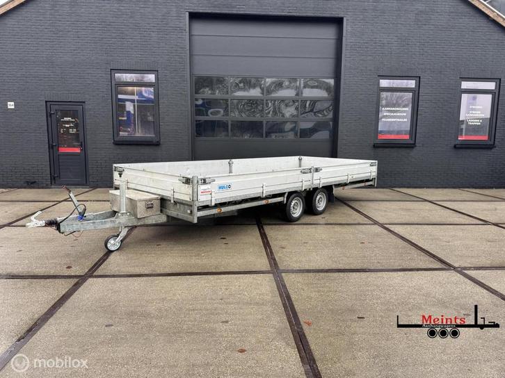 Hulco MEDAX-2 plateauwagen aanhanger 505x203 3000KG, Auto diversen, Aanhangers en Bagagewagens, Gebruikt