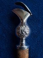 vintage verzilverde schenkkurk met afbeelding zeilschip, Ophalen of Verzenden