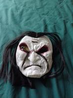Halloweenmasker met synthetisch haar, Ophalen of Verzenden, Zo goed als nieuw, Carnaval