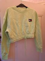 Neon Gele Tommy Jeans Crop Trui - Maat L, Kleding | Dames, Truien en Vesten, Geel, Maat 42/44 (L), Nieuw, Ophalen of Verzenden