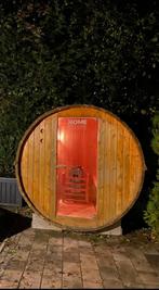 Prachtige Barel Sauna - Buitensauna!, Sport en Fitness, Sauna, Ophalen of Verzenden, Zo goed als nieuw, Fins of Traditioneel, Complete sauna