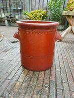 Antiek, oude Gres pot, grote tuin/terras pot, Teeuwen, Tuin en Terras, Ophalen, Steen, Gebruikt, Rond