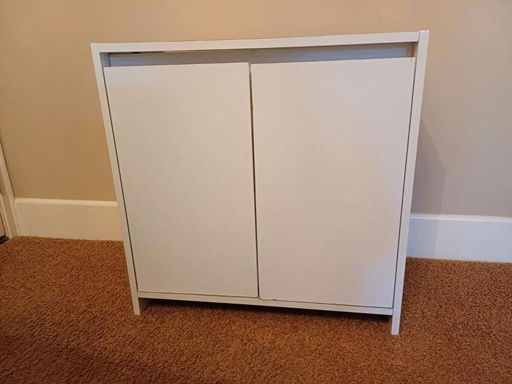 Gootsteen kastje - Wit, Huis en Inrichting, Kasten | Kledingkasten, Gebruikt, Minder dan 100 cm, 50 tot 100 cm, 25 tot 50 cm, Met deur(en)