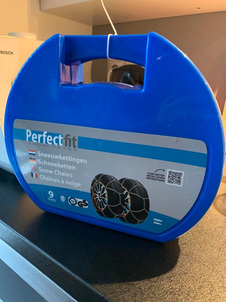 Perfect Fit KN80 Sneeuwkettingen - Kleine Bandenmaten, Auto diversen, Sneeuwkettingen, Zo goed als nieuw, Ophalen of Verzenden