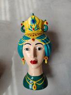 Originele Siciliaanse vrouw vaas van Werns, Overige kleuren, Aardewerk of Porselein, Ophalen of Verzenden, Zo goed als nieuw