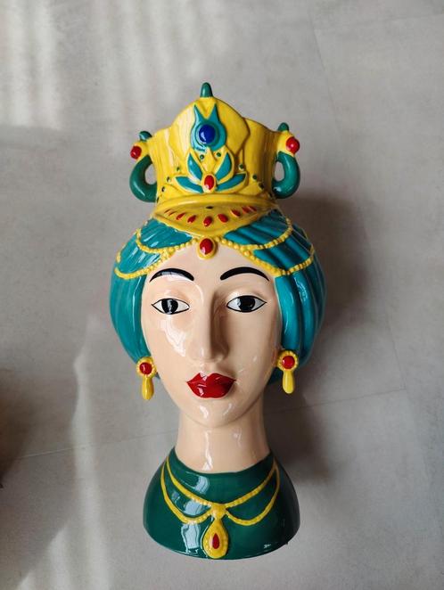 Originele Siciliaanse vrouw vaas van Werns, Huis en Inrichting, Woonaccessoires | Vazen, Zo goed als nieuw, Overige kleuren, Minder dan 50 cm