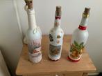 Mooie flessen met licht  met kerst decoratie, Diversen, Kerst, Ophalen of Verzenden, Zo goed als nieuw
