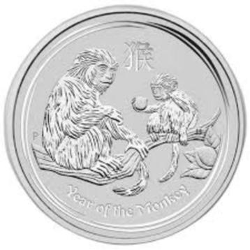 1 OUNCE LUNAR 2 MONKY 2016 0.999 ZILVER MUNT OZ AAP beschikbaar voor biedingen