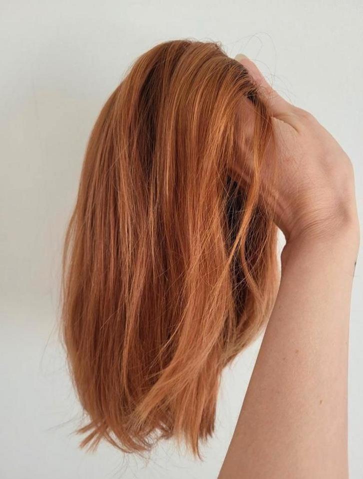 Prachtig Europees haarwerk lange boblijn, Sieraden, Tassen en Uiterlijk, Uiterlijk | Haarverzorging, Pruik of Haarverlenging, Ophalen of Verzenden