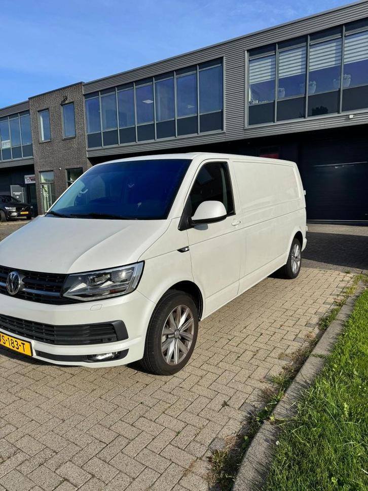 VW Transporter T6 DSG 132kw 180 pk  Parelmoer wit oryx white, Auto's, Bestelauto's, Particulier, Airbags, Airconditioning, Bluetooth
