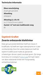9m2 nieuwe keramische klinkers SeptimA Grafietgrijs-moet weg, Tuin en Terras, Ophalen, Keramiek, Klinkers, Nieuw