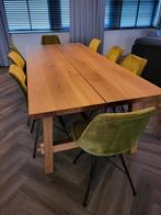 Mockelby eettafel + 8 Kick collection stoelen, Huis en Inrichting, Tafels | Eettafels, Ophalen, 200 cm of meer, 50 tot 100 cm