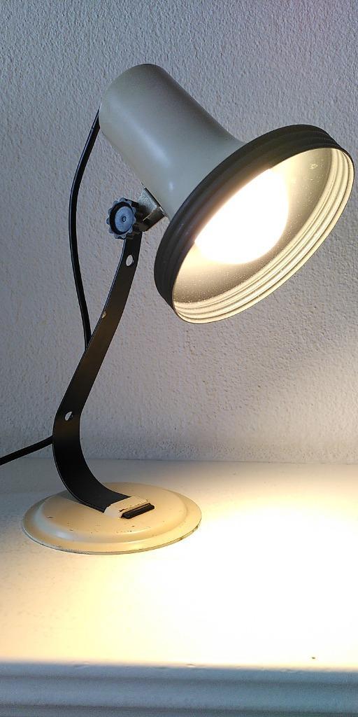 Vintage lamp, Huis en Inrichting, Lampen | Tafellampen, Gebruikt, Minder dan 50 cm, Kunststof, Metaal, Ophalen of Verzenden