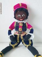 Authentieke Etos etalage zwarte Piet pop - 45cm, roze/blauw, Diversen, Sinterklaas, Verzenden, Nieuw