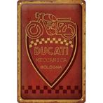 Ducati Meccanica Bologna relief reclamebord van metaal deco, Reclamebord, Info@deconoord.nl, Deco Noord, Nieuw