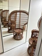 Iconische Ibiza BoHo rotan troonstoel uit de jaren 70, Ophalen, Gebruikt