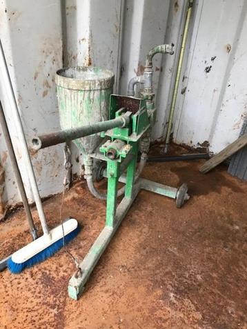 concrete grout hand pomp mortel pomp hand lucht beschikbaar voor biedingen