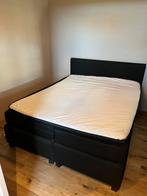 Boxspring 160 x 200, Ophalen, Gebruikt, Zwart, Tweepersoons