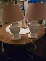 2 schemerlampen, Huis en Inrichting, Lampen | Tafellampen, Ophalen, Gebruikt, Overige materialen, 50 tot 75 cm