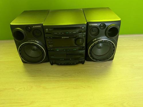 Stereotoren met cd, cassettedek en radio, Audio, Tv en Foto, Stereo-sets, Gebruikt, Cassettedeck, Cd-speler, Tuner of Radio, Speakers