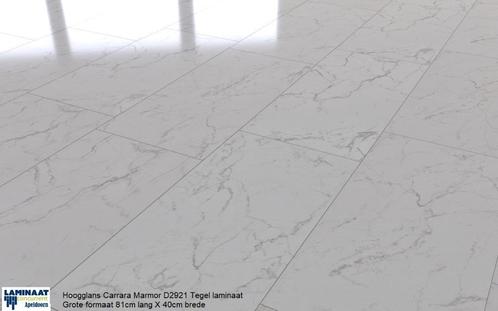 Buurt schade Isoleren ≥ Hoogglans Tegel laminaat Carrara Marmer D 2921 80cm X 40cm — Stoffering |  Vloerbedekking — Marktplaats
