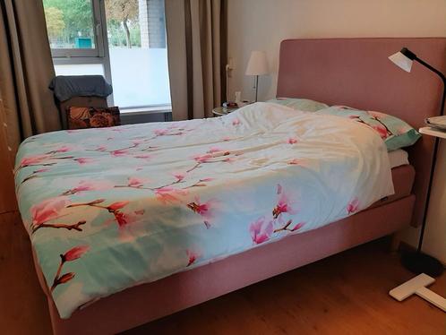 Ikea Dunvik boxspring 140x200 - oudroze, Huis en Inrichting, Slaapkamer | Boxsprings, Zo goed als nieuw, 140 cm, 200 cm, Tweepersoons