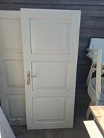 Hardhouten binnendeur (2x links), Doe-het-zelf en Verbouw, Deuren en Horren, Ophalen, Gebruikt, 80 tot 100 cm, Binnendeur