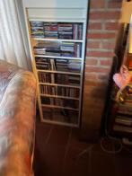 CD cassette kast met lamellen sluiting, Ophalen, Zo goed als nieuw, Hout, Cd's