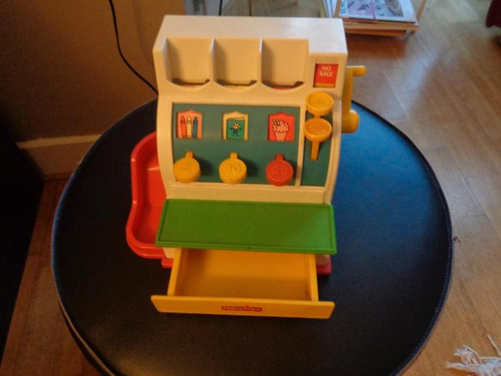 FISCHER PRICE kassa: zie info, Kinderen en Baby's, Speelgoed | Fisher-Price, Zo goed als nieuw, Speelset, Met geluid, Ophalen of Verzenden