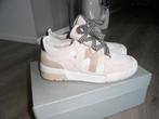 MANFIELD sneakers, beige echt leer mt 39, NP 109,95 euro, Overige kleuren, Ophalen of Verzenden, Manfield, Sneakers of Gympen