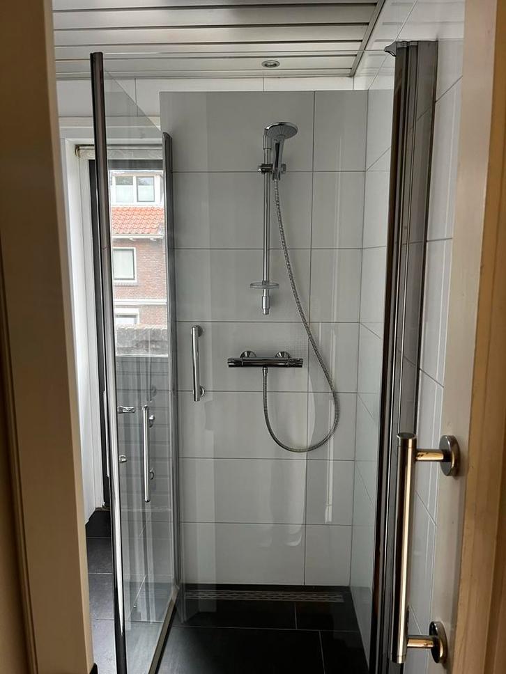 Chroom Douchedeuren, Huis en Inrichting, Badkamer | Complete badkamers, Zo goed als nieuw, Met douche, Ophalen