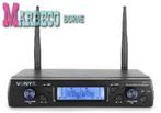 Draadloze Microfoon Digitaal UHF 16-Kanaals, 2xHandmic, WM62, Info@marbeco.nl, Zangmicrofoon, Power Dynamics, Nieuw