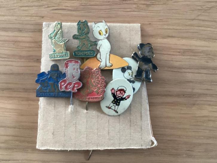 9 oude speldjes Bommel, Tom Poes, Kapitein Rob, Panda, Pep, Verzamelen, Stripfiguren, Gebruikt, Overige typen, Kuifje, Ophalen of Verzenden