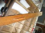 houten school lineaal 1 meter en 2 brocante letterbak laden, Antiek en Kunst, Ophalen