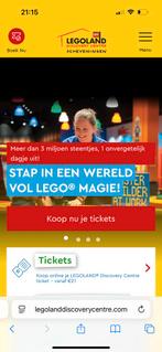 Legoland 1 kaartje, Eén persoon, Ticket of Toegangskaart