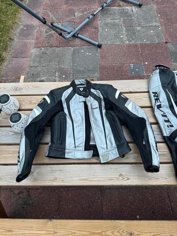 Revit leren motorpak broek + jas beschikbaar voor biedingen