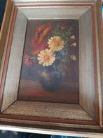 Olieverf Schilderij Bloemen, Gesigneerd E. v. O., Ophalen of Verzenden