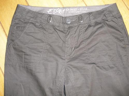 ESPRIT broek donker bruin flared maat 36, Kleding | Dames, Broeken en Pantalons, Zo goed als nieuw, Maat 36 (S), Bruin, Lang, Verzenden