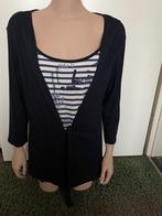 Shirt met vestje, blauw, maat 38/40, Kleding | Dames, Tops, Maat 38/40 (M), Blauw, Ophalen of Verzenden, Lange mouw