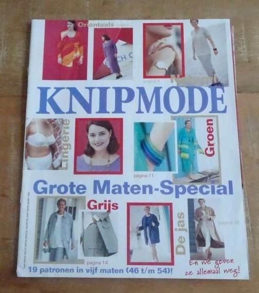 Knipmode grote maten special maart 1998 XL maat 46 t/m 54, Hobby en Vrije tijd, Kledingpatronen, Zo goed als nieuw, Vrouw, Knipmode