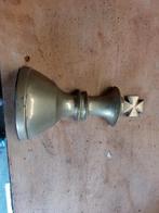 Vintage Messing Schaakstuk Koning, Ophalen of Verzenden, Brons