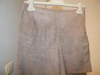 Marccain suede leer korte short licht bruin Prima staat N2/S, Verzenden, Zo goed als nieuw, Maat 36 (S), Marccain