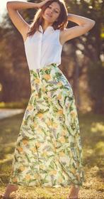 Ladress Groene Maxi Rok Charlie Pineapple S - Nieuw, Kleding | Dames, Rokken, Verzenden, Nieuw, Ladress, Maat 36 (S)