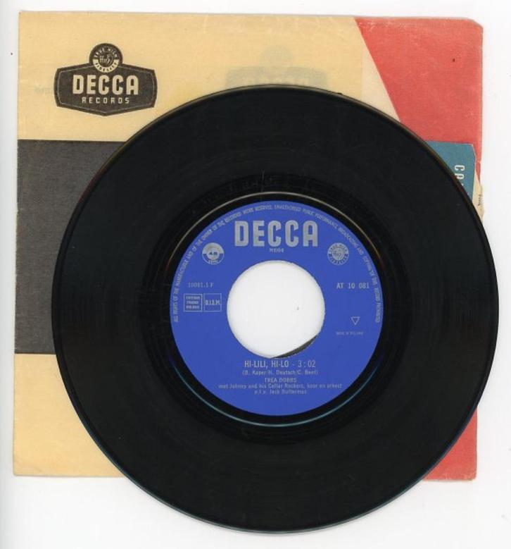 Favorieten Expres Single van Trea Dobbs uit 1964, Cd's en Dvd's, Vinyl | Nederlandstalig, Gebruikt, Levenslied of Smartlap, 12 inch