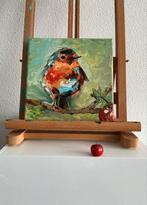 Roodborstje ~ vogeltje ~ kleintje kunst ~ atelier, Antiek en Kunst, Ophalen